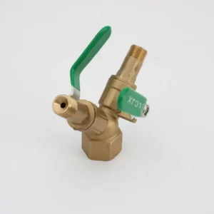 Brass three-way steam valve, dual outlet for two irons, universal connect steam generator main unit, high temperature high pressure resistant